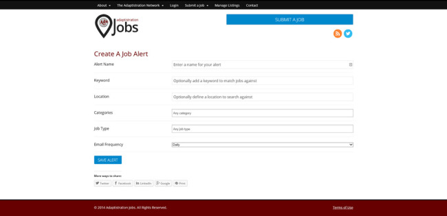 Adaptistration Jobs Alert