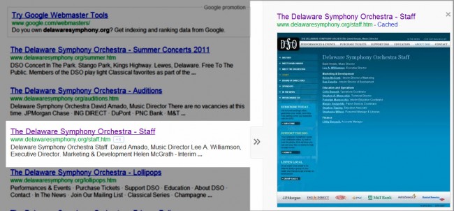 DSO GOOGLE SEARCH RESULTS STAFF