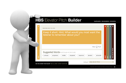 HBS elevator pitch builder