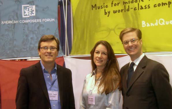 L to R: Stephen Paulus, Alex Shapiro, and me at the 2009 Midwest Clinic.